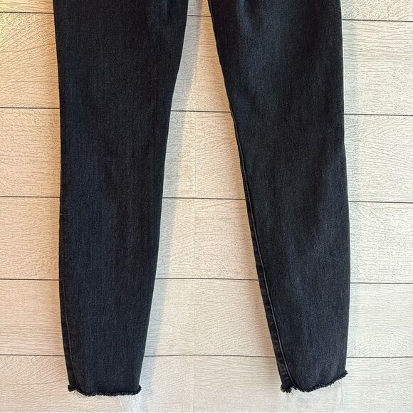 GOOD AMERICAN GOOD LEGS RAW HEM SKINNY JEANS Black184 Size 2/26 - Picture 13 of 13